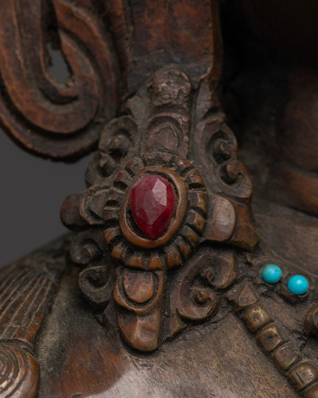 Handmade Chenrezig Statue in Full Oxidized : The Embodiment of Mercy