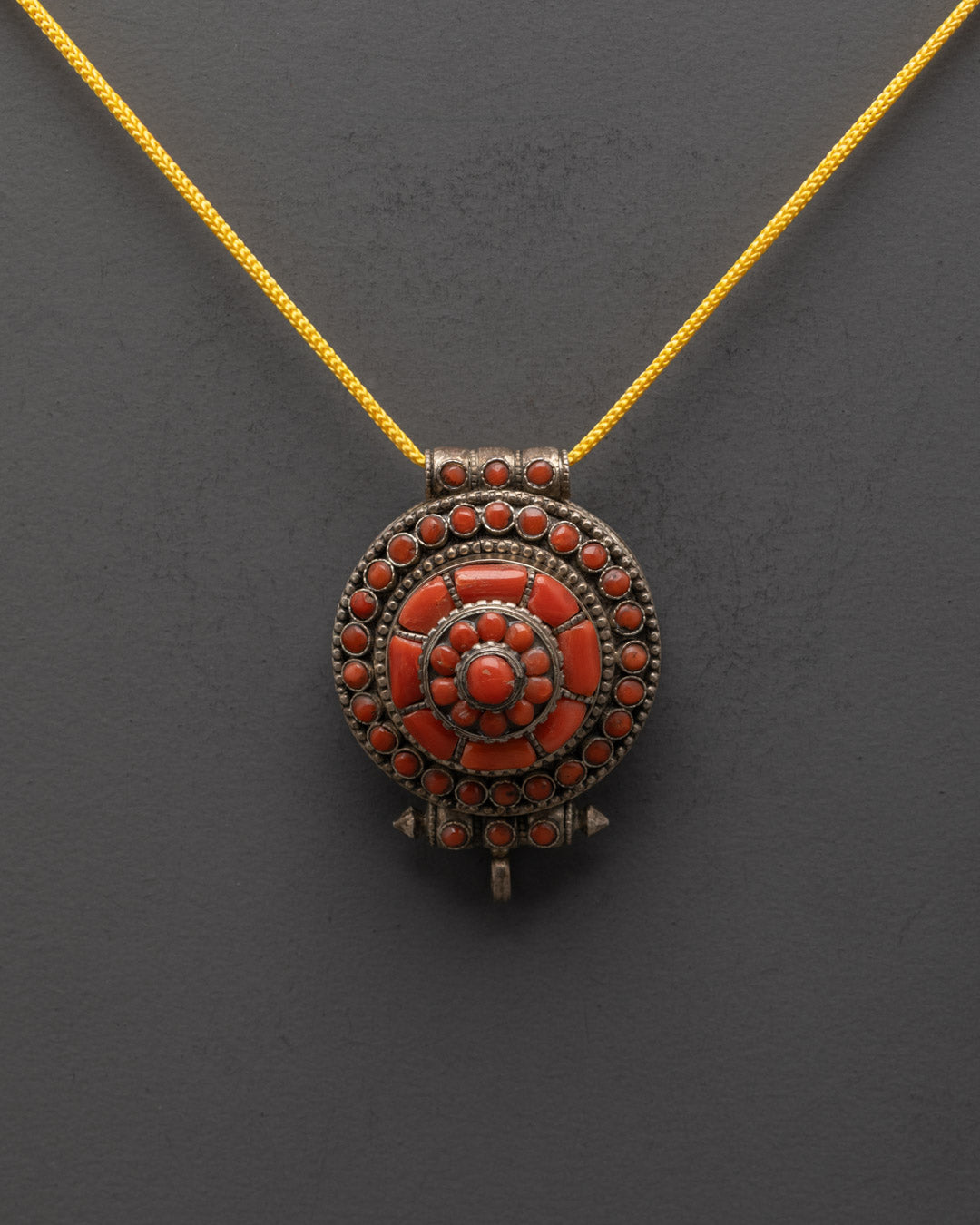 Corals Stone Decor Buddhist Locket