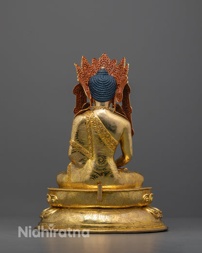 Crown Amitabha Buddha Statue | Authentic Himalayan Craftsmanship