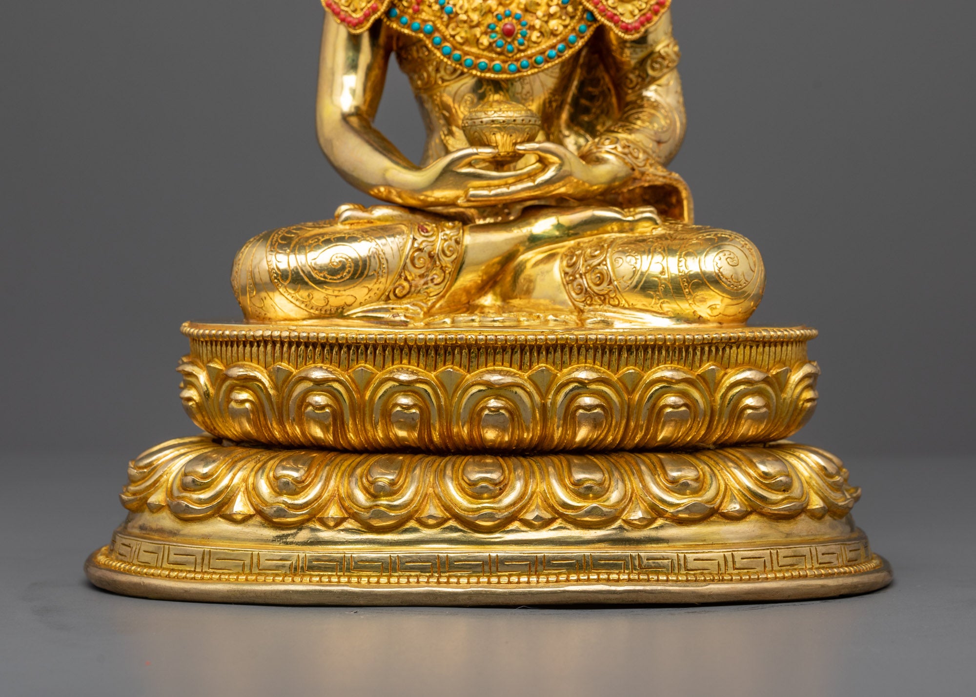 Crown Amitabha Buddha Statue | Authentic Himalayan Craftsmanship