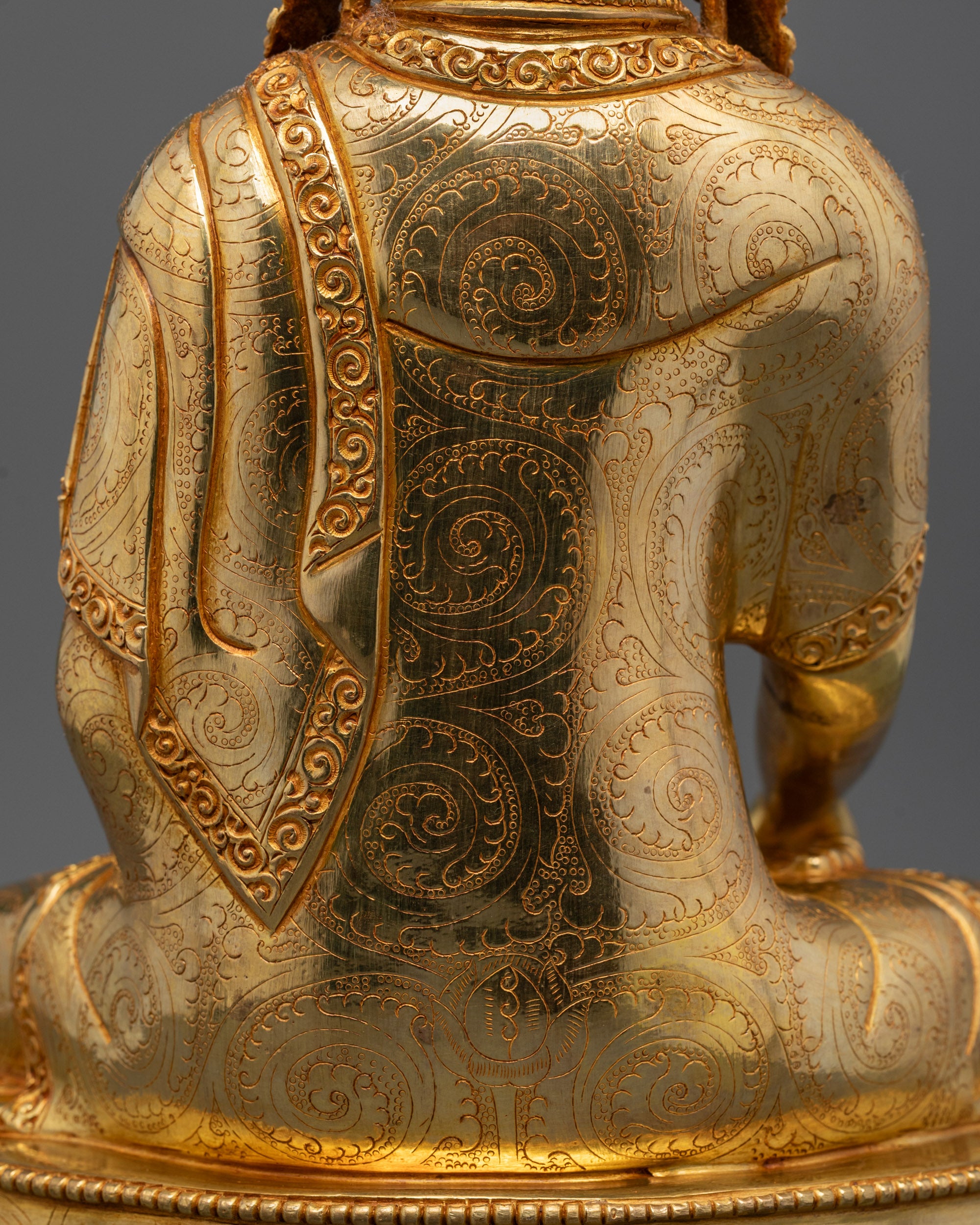 Crowned Shakyamuni Buddha Statue | Nepalese Lost Wax Art