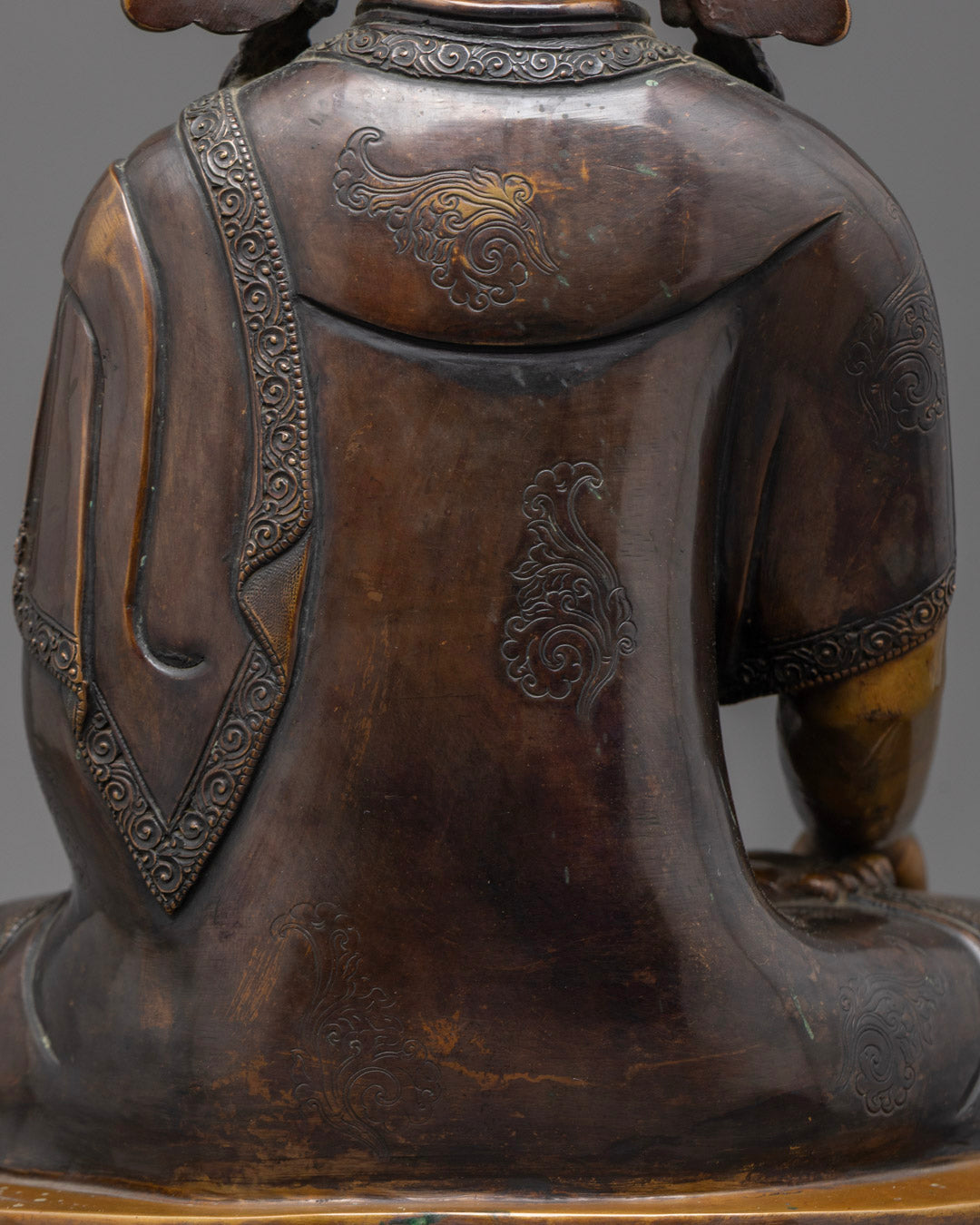 Oxidized Crowned Shakyamuni Buddha Statue | Traditional Tibetan Art