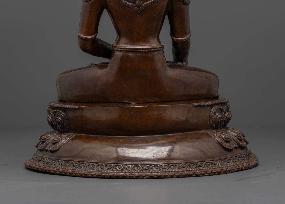 Crowned Shakyamuni Buddha Statue | Meditation Statue
