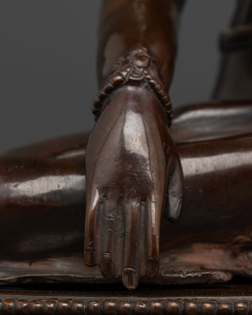 Crowned Shakyamuni Buddha Statue | Meditation Statue