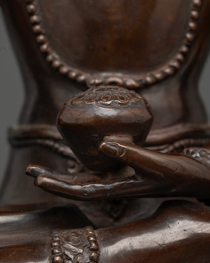 Crowned Shakyamuni Buddha Statue | Meditation Statue