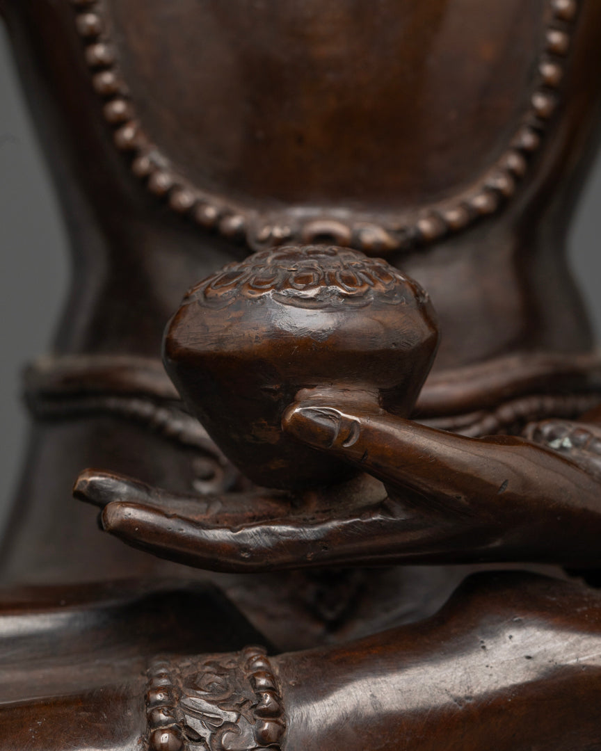 Crowned Shakyamuni Buddha Statue | Meditation Statue