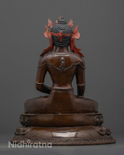 Crowned Shakyamuni Buddha Statue | Meditation Statue