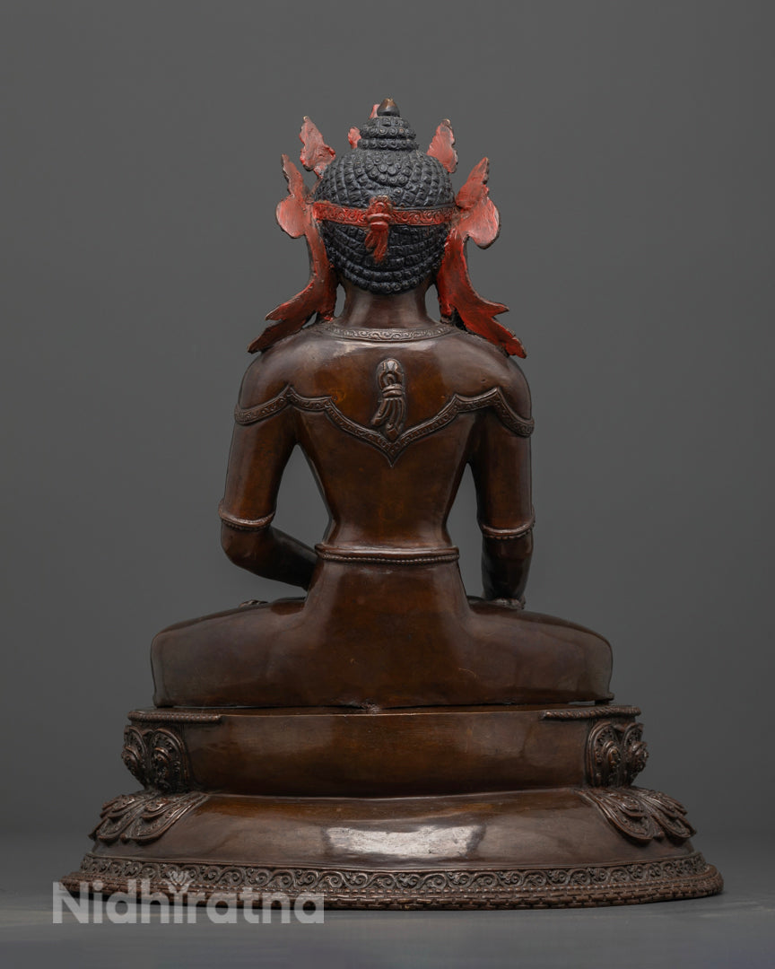 Crowned Shakyamuni Buddha Statue | Meditation Statue