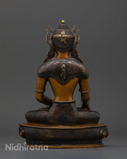 Crown Shakyamuni Buddha | Traditional Himalayan Art