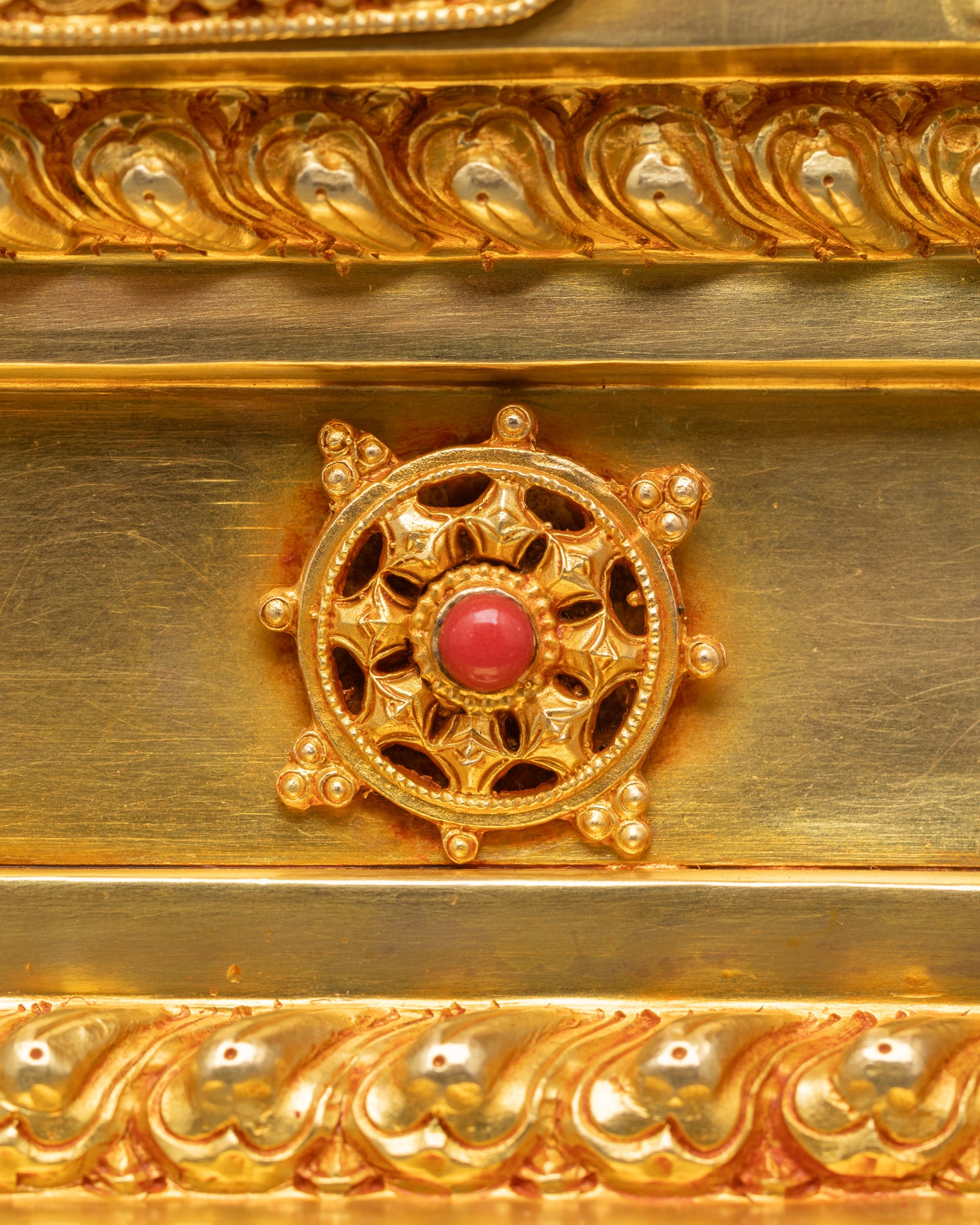 Green Tara Statue with Throne | Himalayan Meditation Sculpture