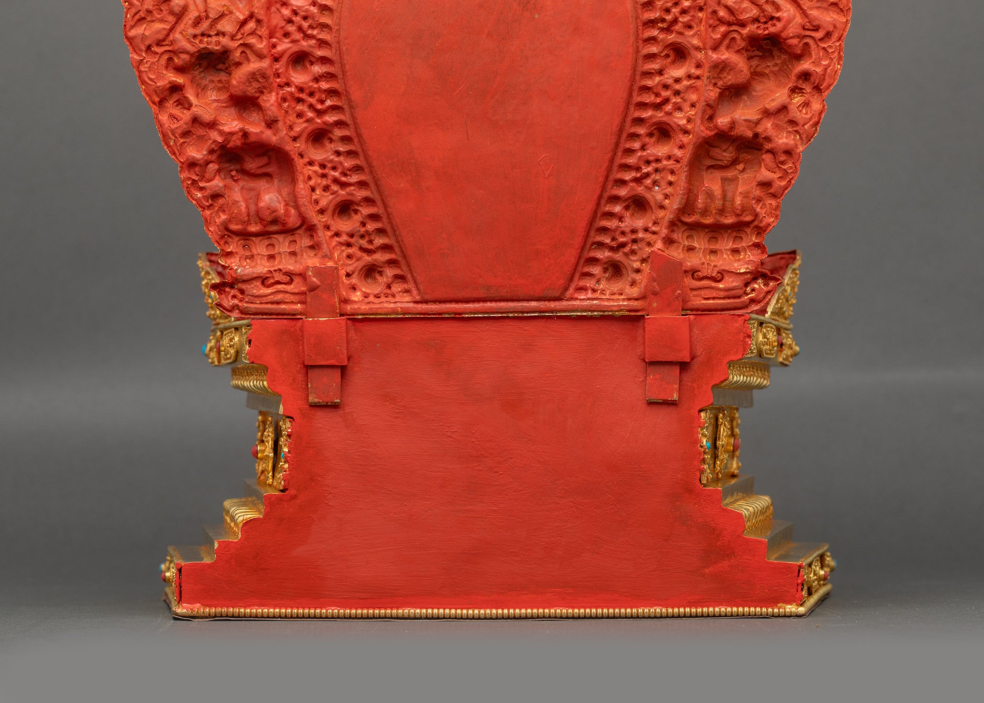 Green Tara Statue with Throne | Himalayan Meditation Sculpture