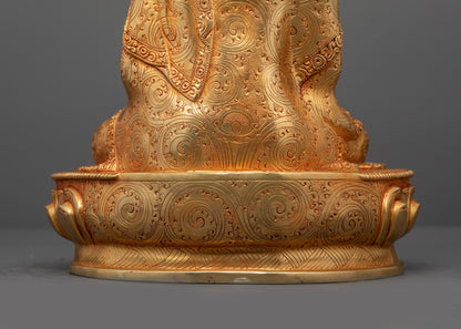 Handcrafted Buddhist Masters Statue Set | Traditional Himalayan Art