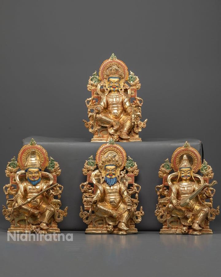 4 Direction King Statues: Sacred Guardian for Your Space