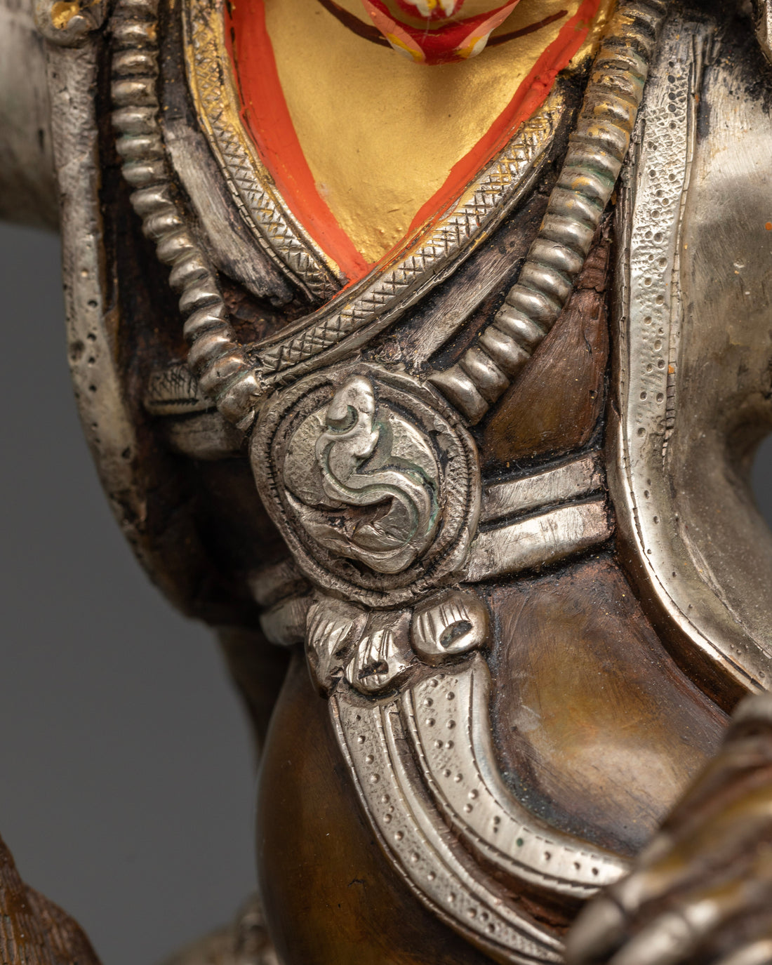 Dorje Drollo Buddhist Statue in Oxidized Copper