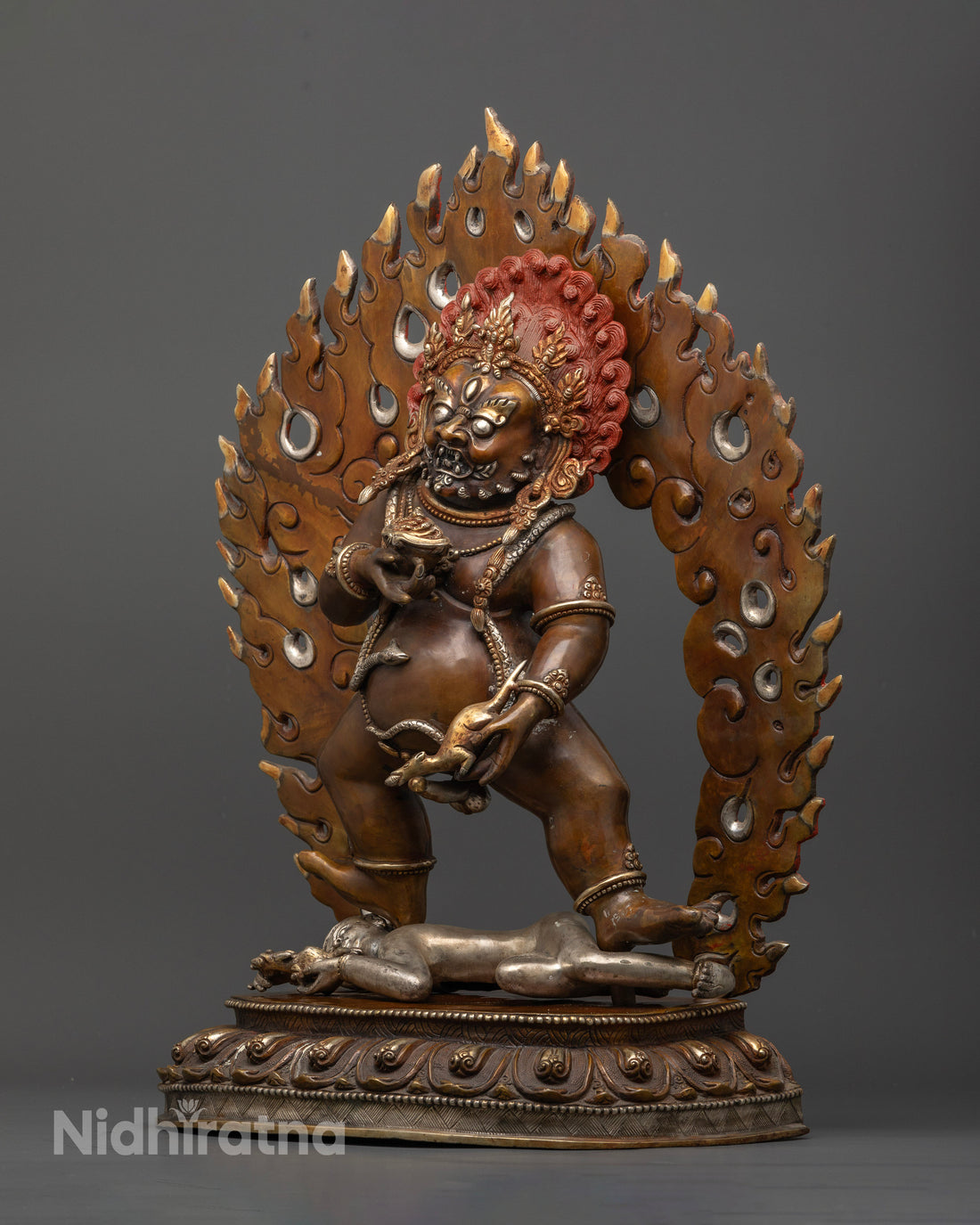 Black Dzambhala Statue: Enhance Wealth & Prosperity