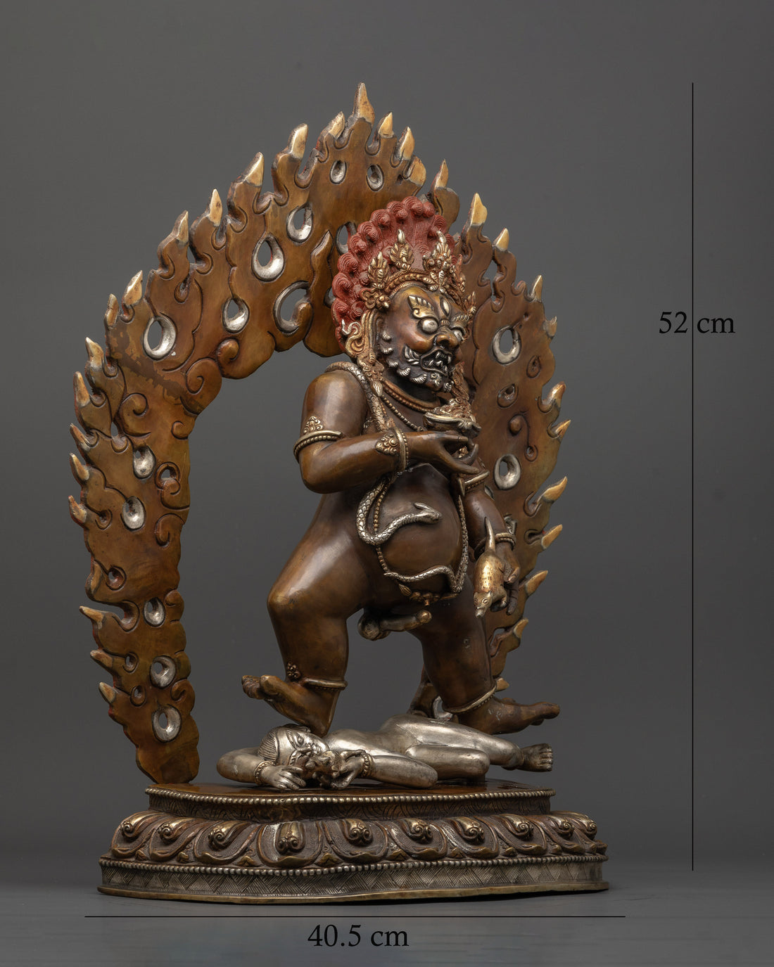 Black Dzambhala Statue: Enhance Wealth & Prosperity