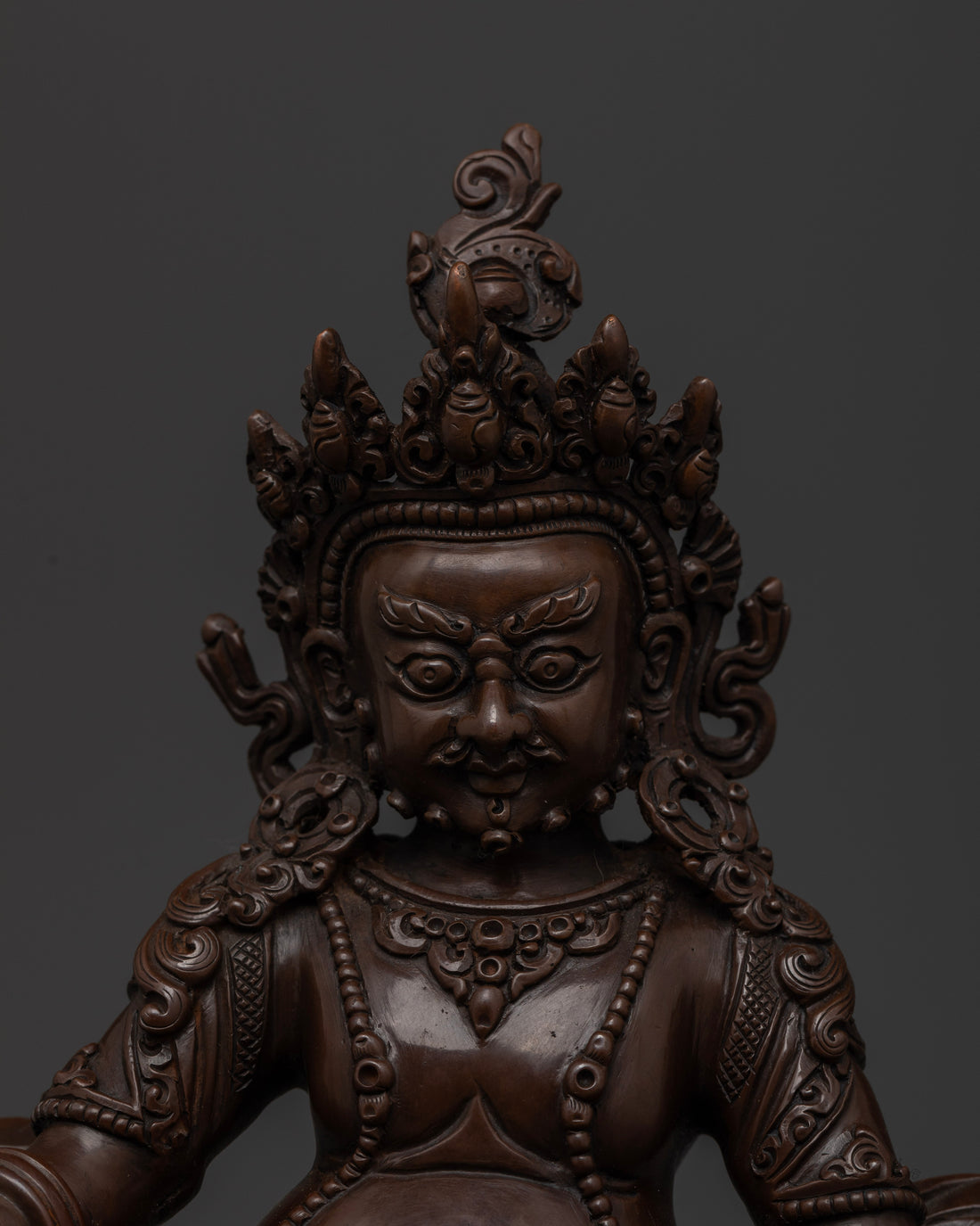 Full Oxidized Zambhala Statue: A Symbol of Wealth