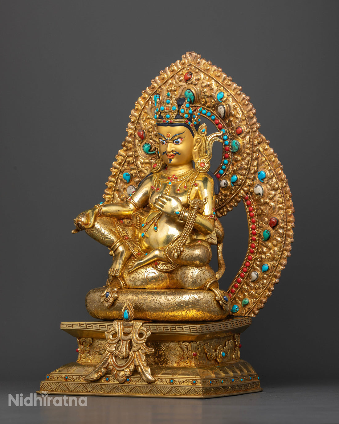 Jambhala Seated on a Throne: Wealth Deity