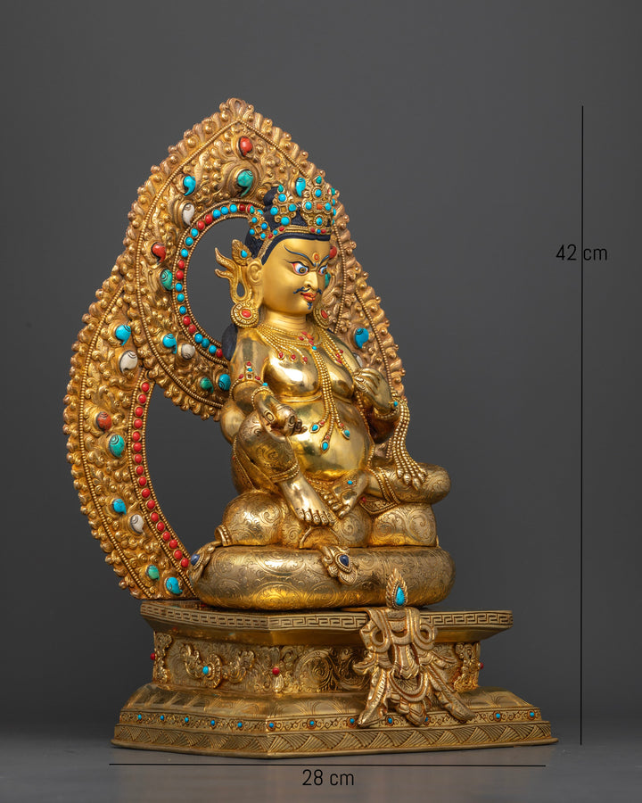 Jambhala Seated on a Throne: Wealth Deity