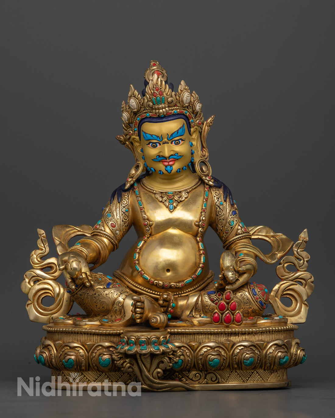 Wealth Deity Dzambhala Statue: For Prosperity & Spiritual Abundance