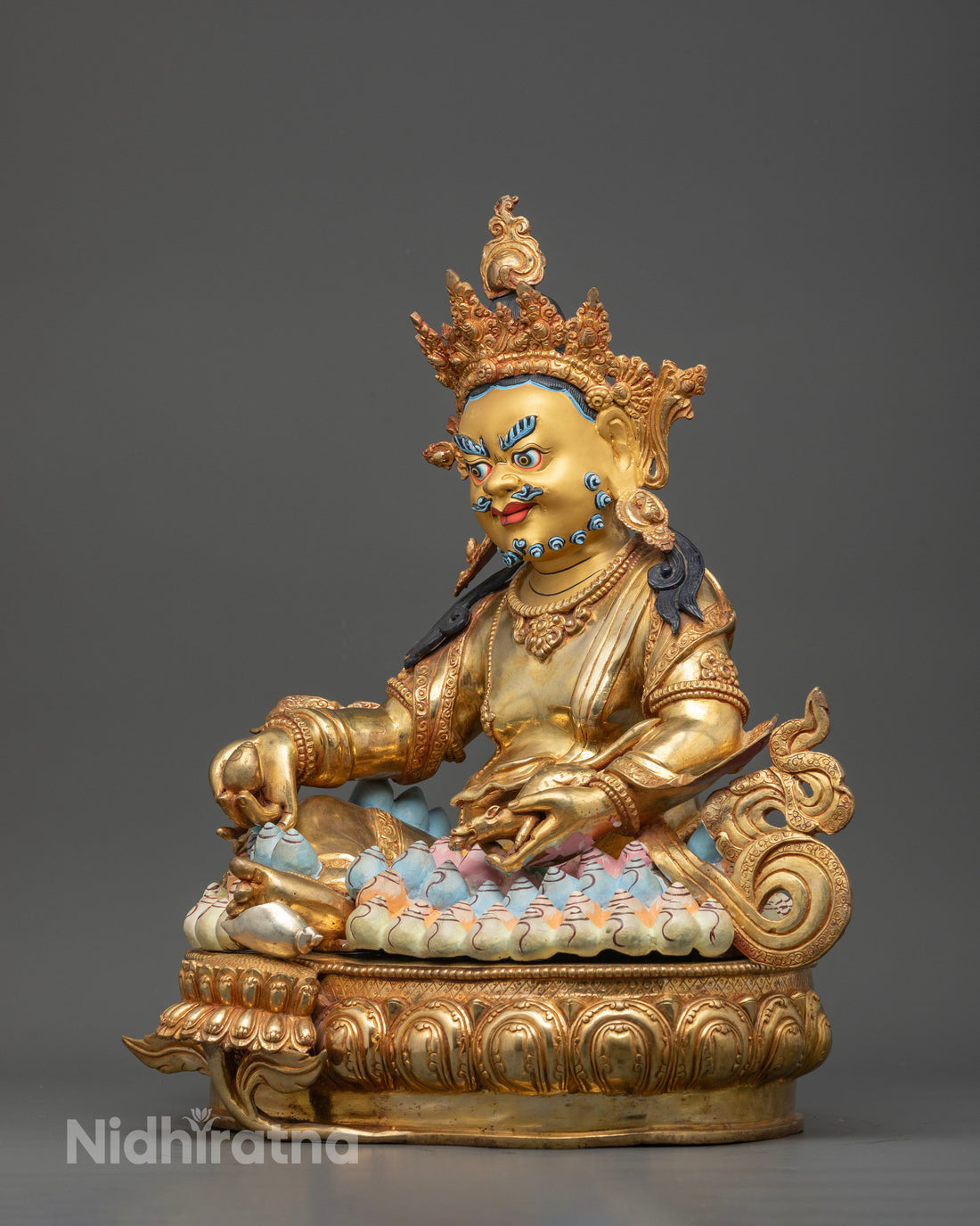 Wealth Buddha Dzambhala Statue | Semi Wrathful Prosperity Deity