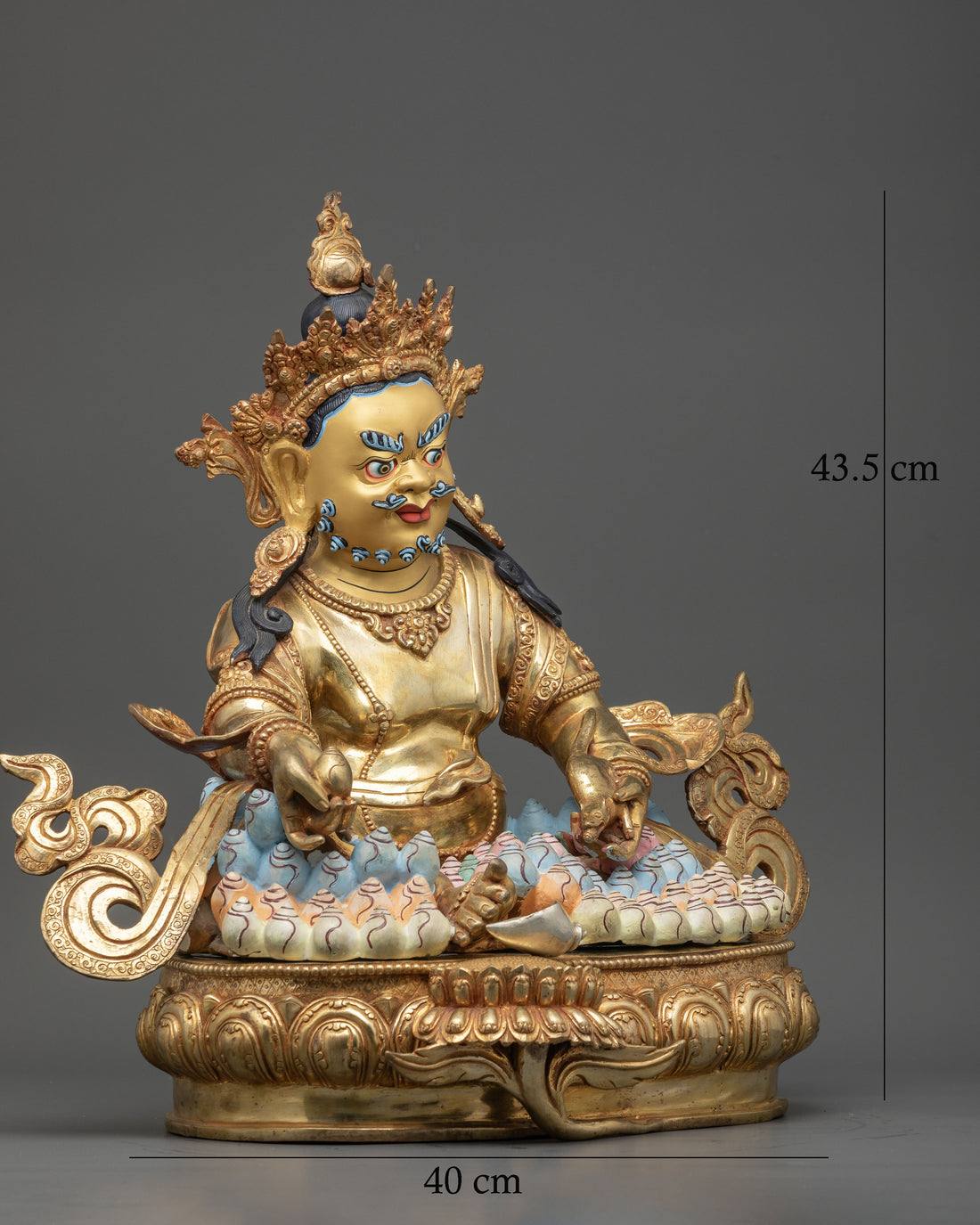 Wealth Buddha Dzambhala Statue | Semi Wrathful Prosperity Deity