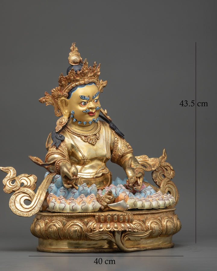 Wealth Buddha Dzambhala Statue | Semi Wrathful Prosperity Deity