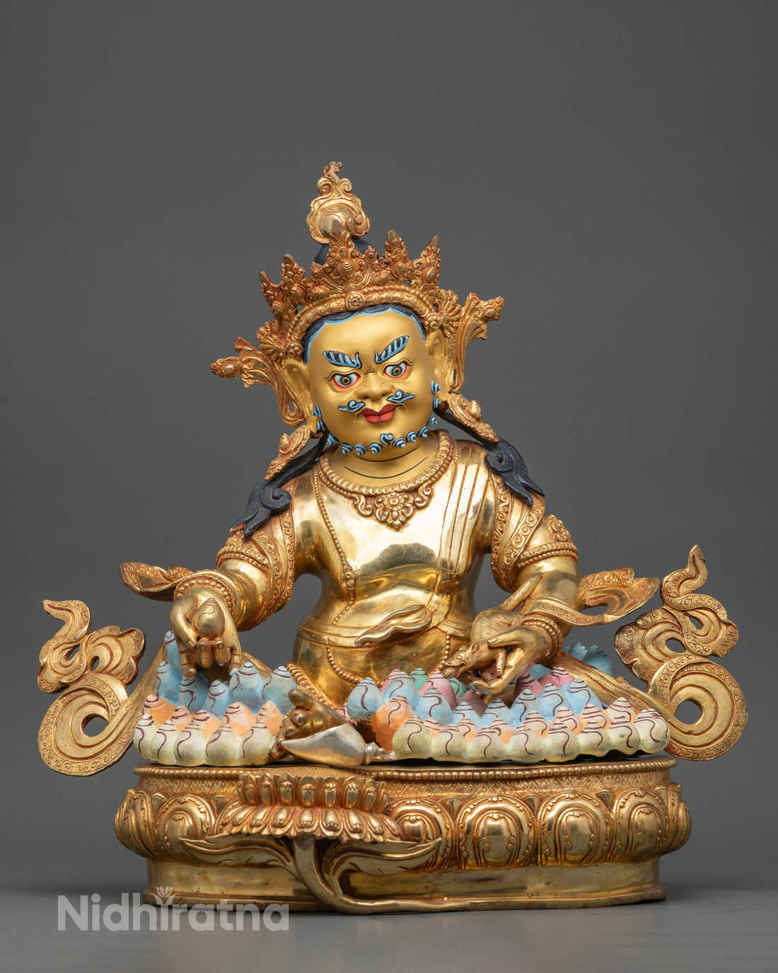 Wealth Buddha Dzambhala Statue | Semi Wrathful Prosperity Deity