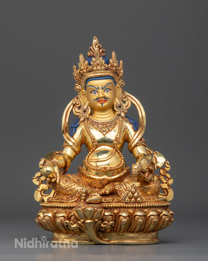 Handcrafted Wealth Deity Statue: Dzambhala (Kubera)