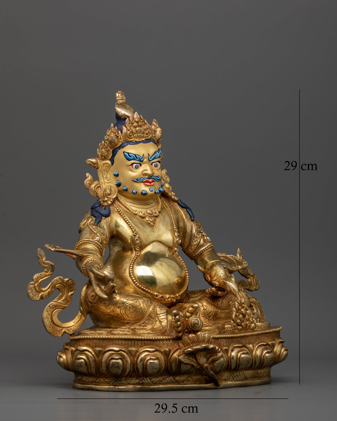 11.4 Inch Dzambhala Wealth Deity Statue