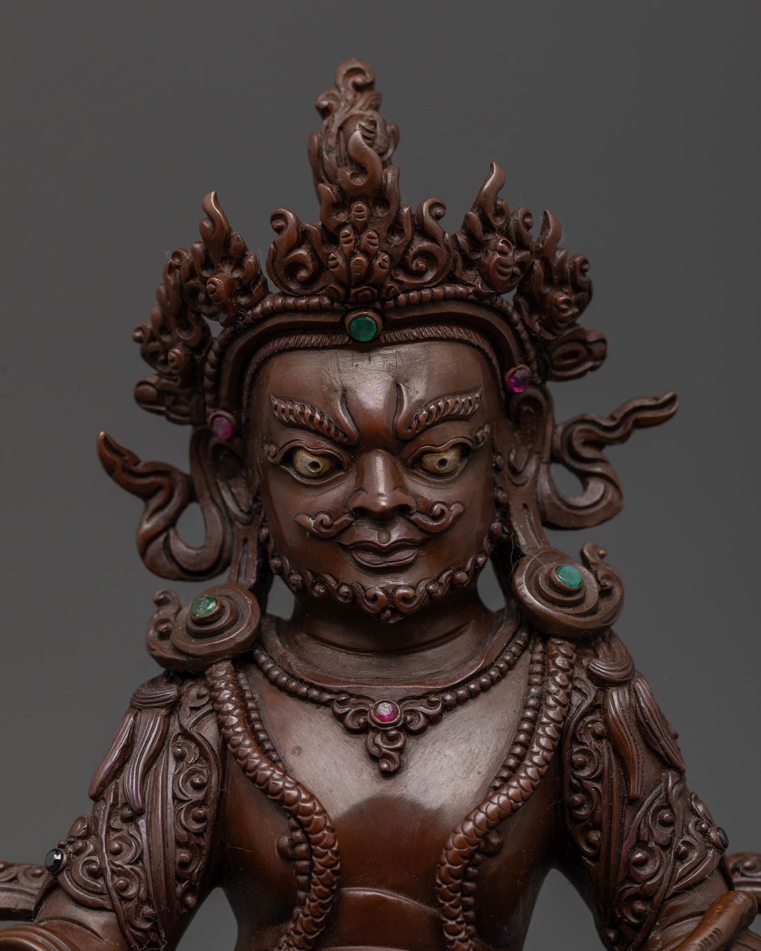 Oxidized Dzambhala Statue: Symbol of Spiritual Wealth