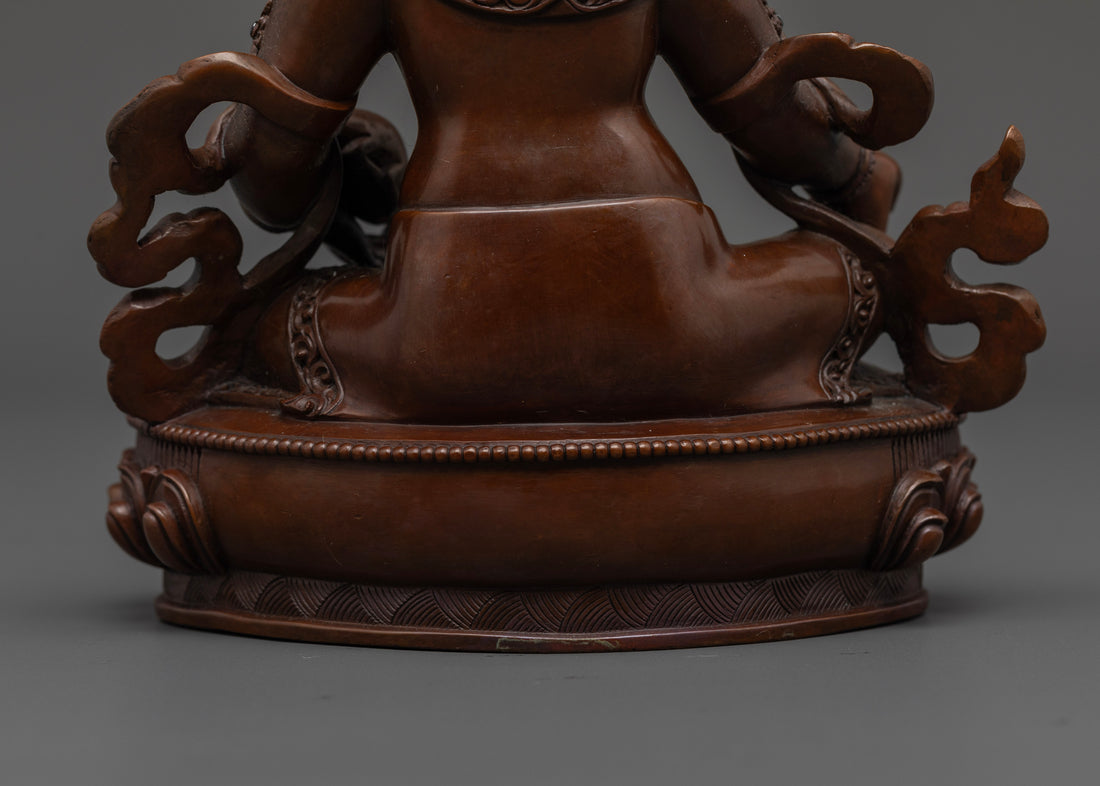 Oxidized Dzambhala Statue: Symbol of Spiritual Wealth