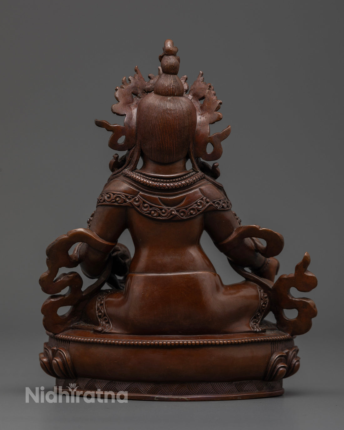 Oxidized Dzambhala Statue: Symbol of Spiritual Wealth