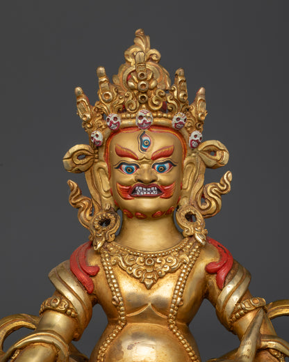 Jambhala with Consort: The Enlightened Steward of Prosperity