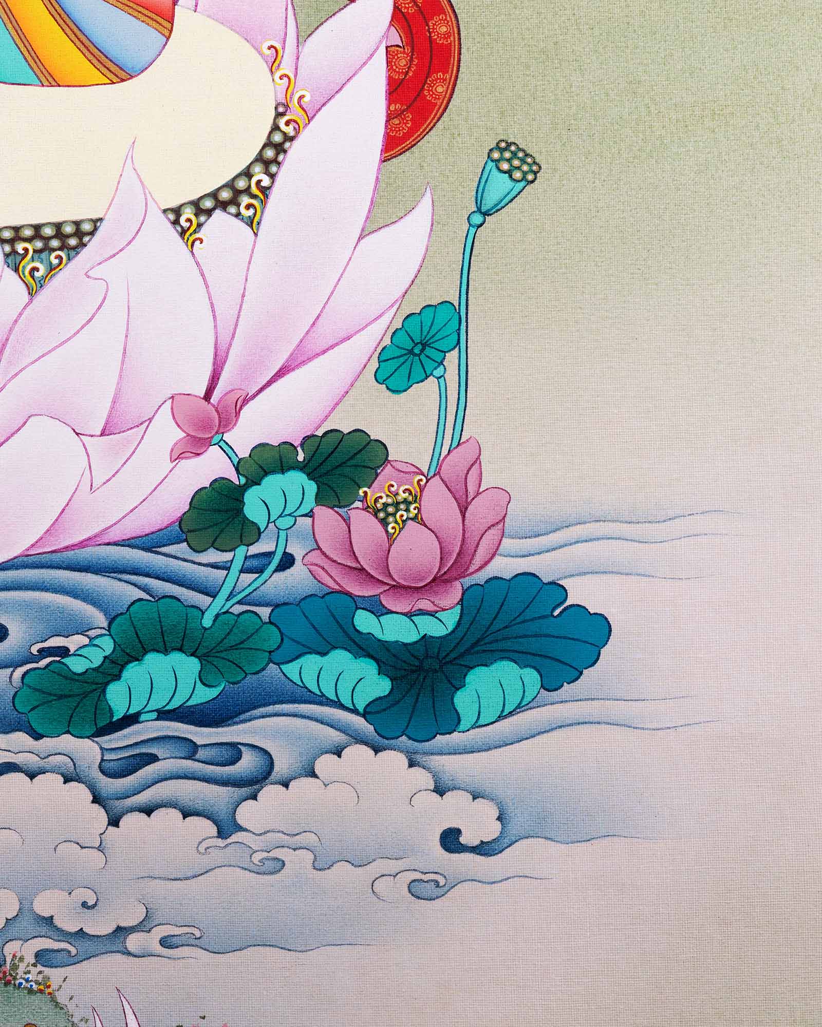 Green Tara Thangka Print