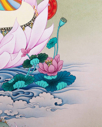 Green Tara Thangka Print
