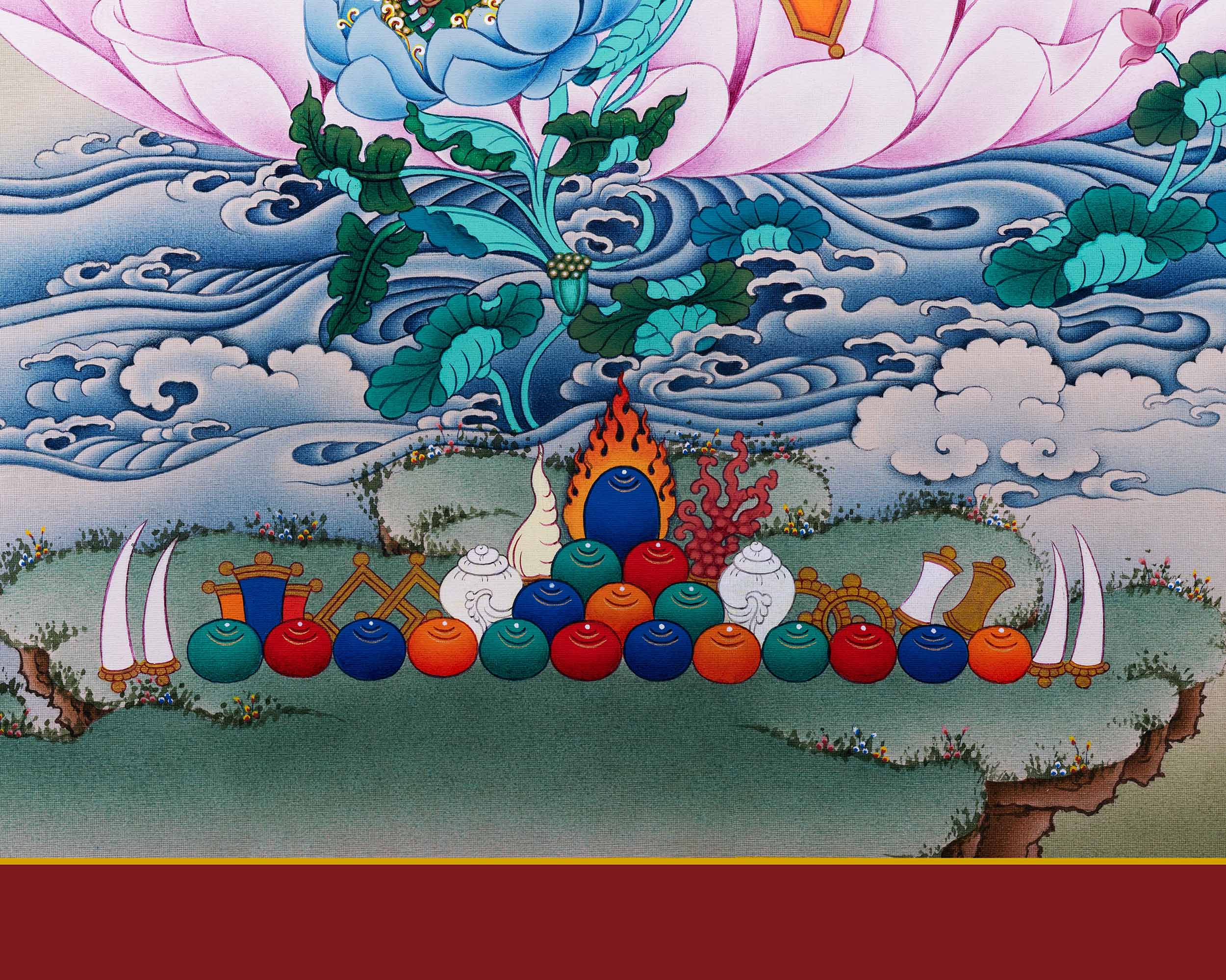 Green Tara Thangka Print