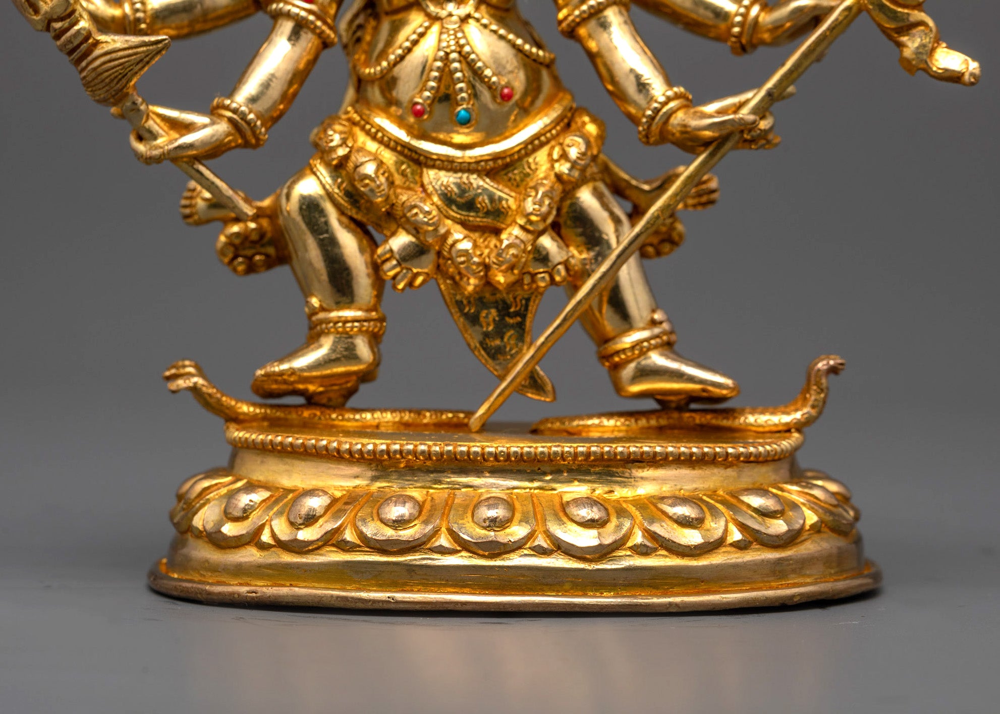 Traditional Dharmapala Statue | Hand-Carved in Nepal