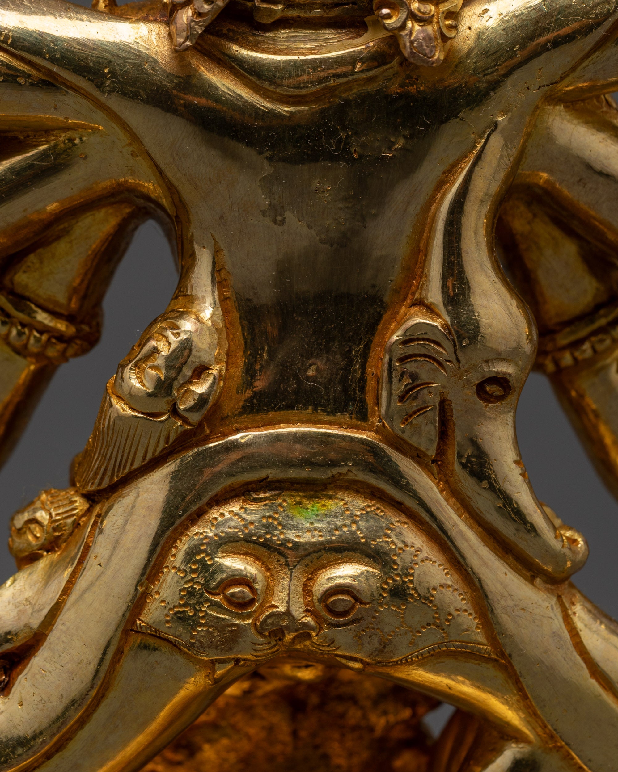 Traditional Dharmapala Statue | Hand-Carved in Nepal