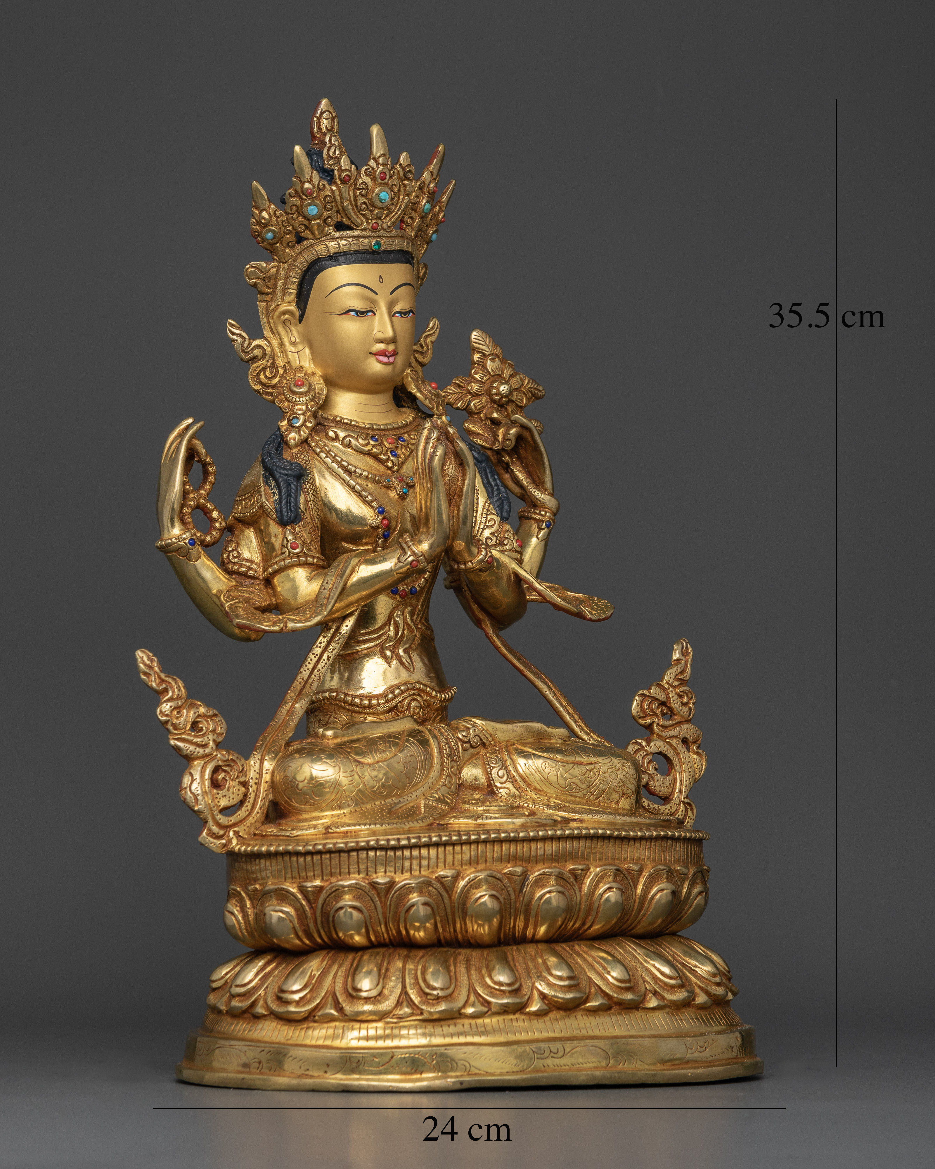 Divine Chenrezig Statue | Buddhist Bodhisattva of Mercy for Serenity