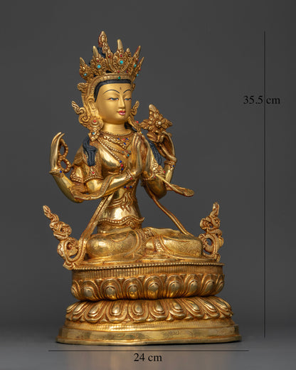 Divine Chenrezig Statue | Buddhist Bodhisattva of Mercy for Serenity
