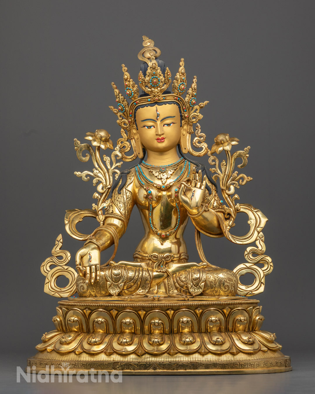 Divine White Tara Statue | Handcrafted Spiritual Home Decor