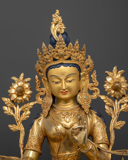 Green Tara Statue | Buddhist Art and Spirituality
