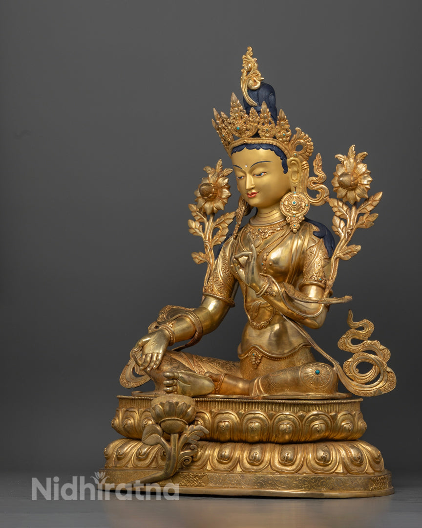 Green Tara Statue | Buddhist Art and Spirituality