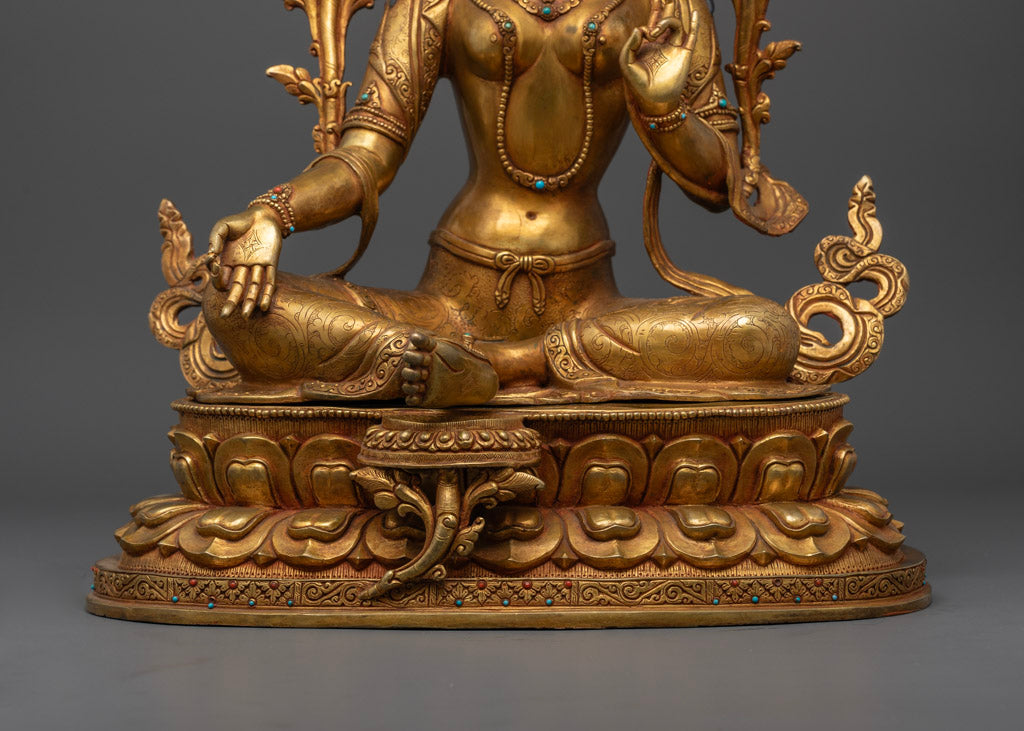 green tara statue: The Goddess of Compassion