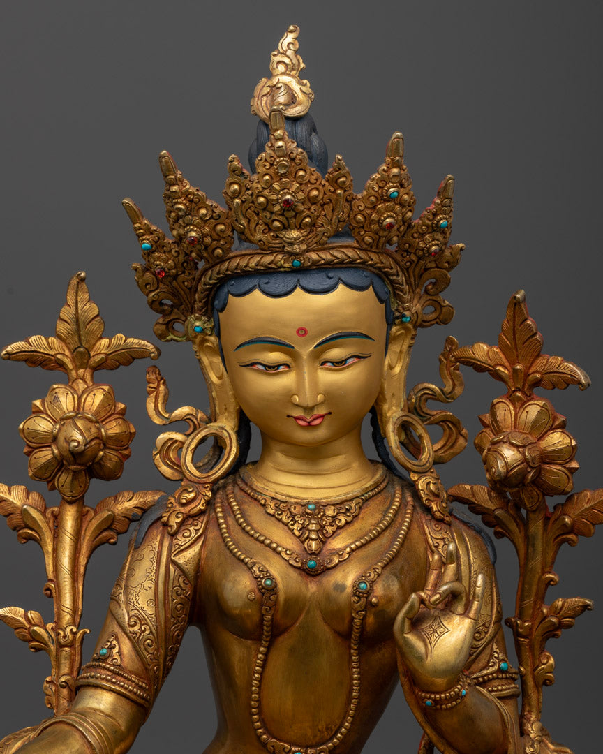 green tara statue: The Goddess of Compassion