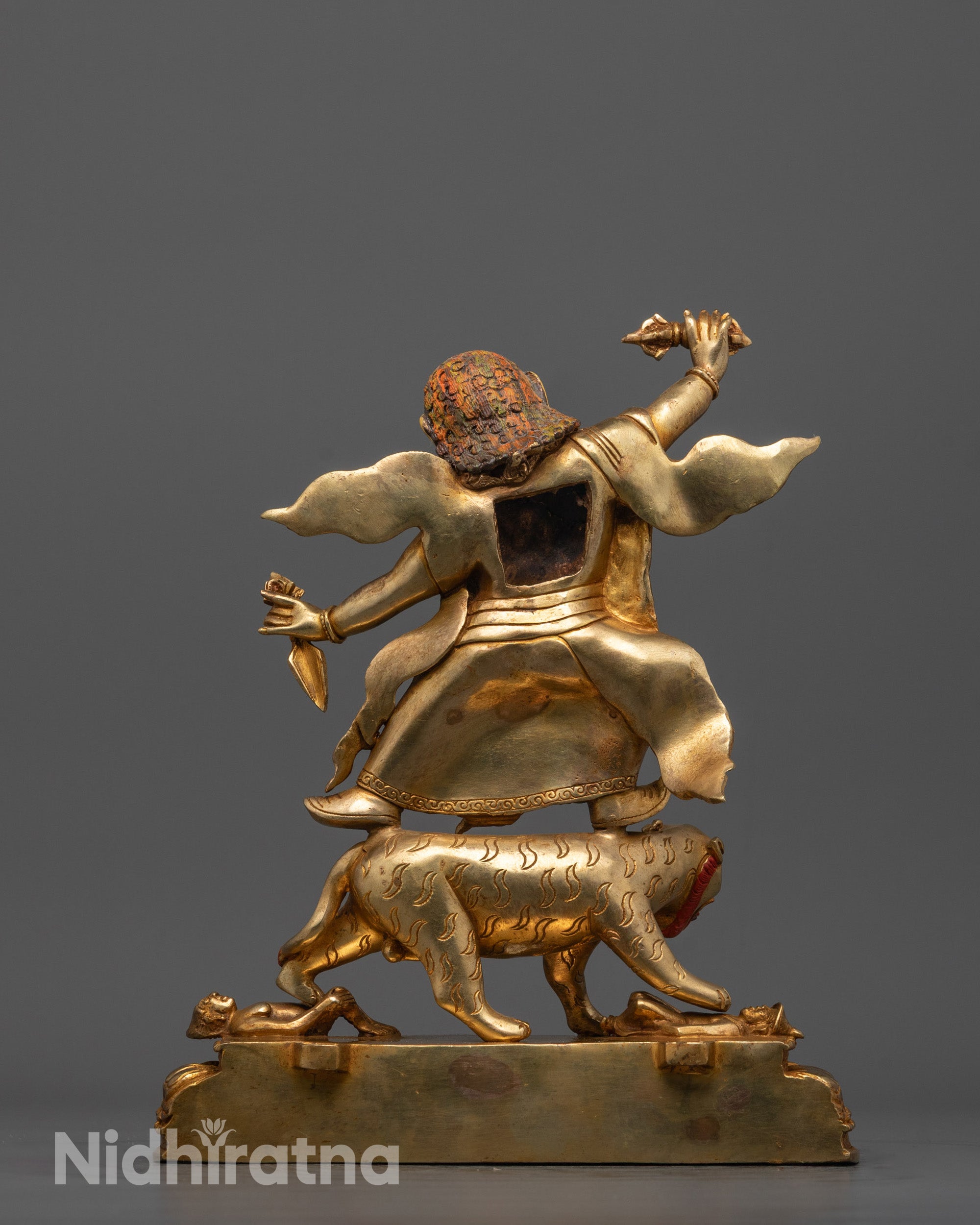 Handmade Dorje Drolo Statue in Traditional Himalayan Style