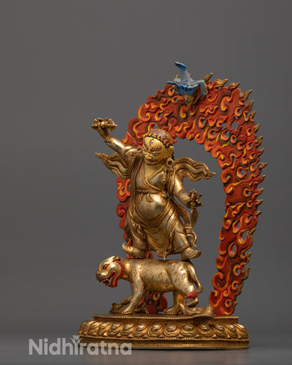 Handmade Dorje Drolo Statue in Traditional Himalayan Style
