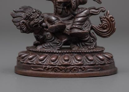 Machine-Made Dorje Lekpa Statue | Oxidized Wrathful Deity