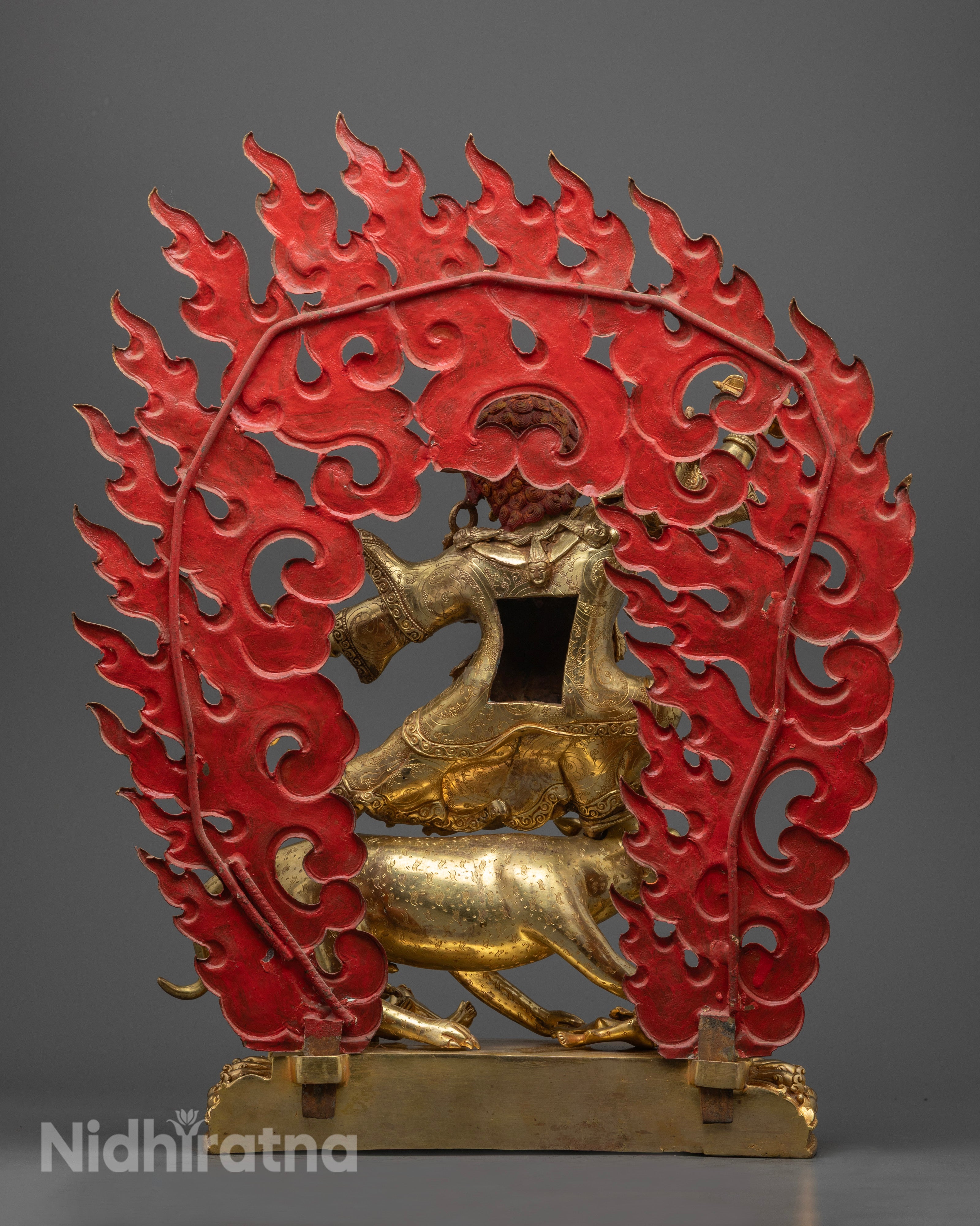 Dorje Drolo statue showcasing Himalayan craftsmanship, ideal for meditation, sacred rituals, and spiritual transformation.
